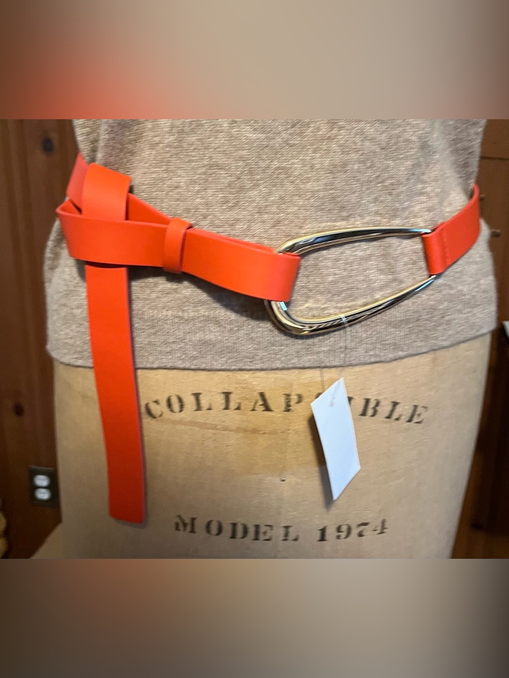 Gold Buckle Wrap Over Belt